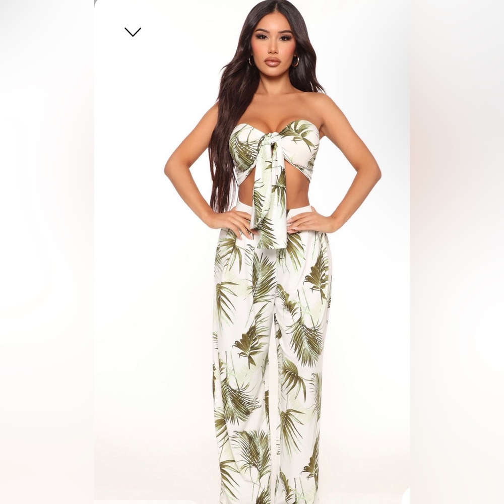 Fashion Nova Tropical Pant Set